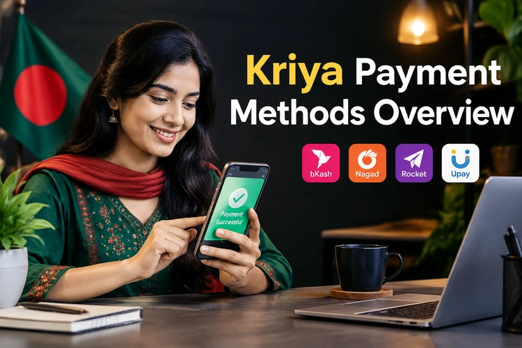Kriya Payment Methods Overview